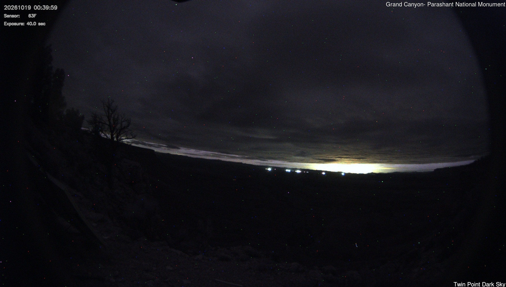 time-lapse frame, Twin Point - Dark Sky webcam