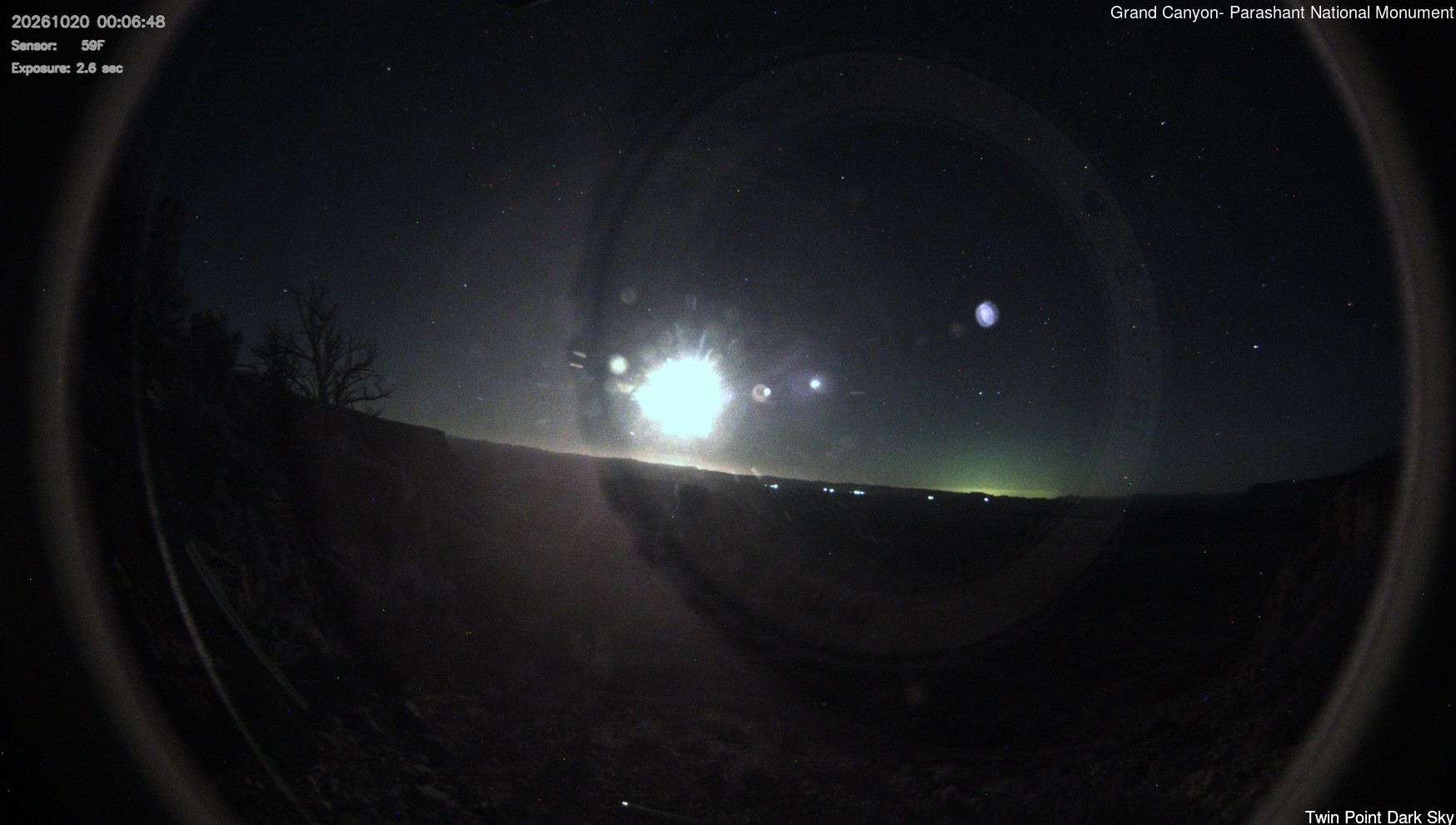 time-lapse frame, Twin Point - Dark Sky webcam