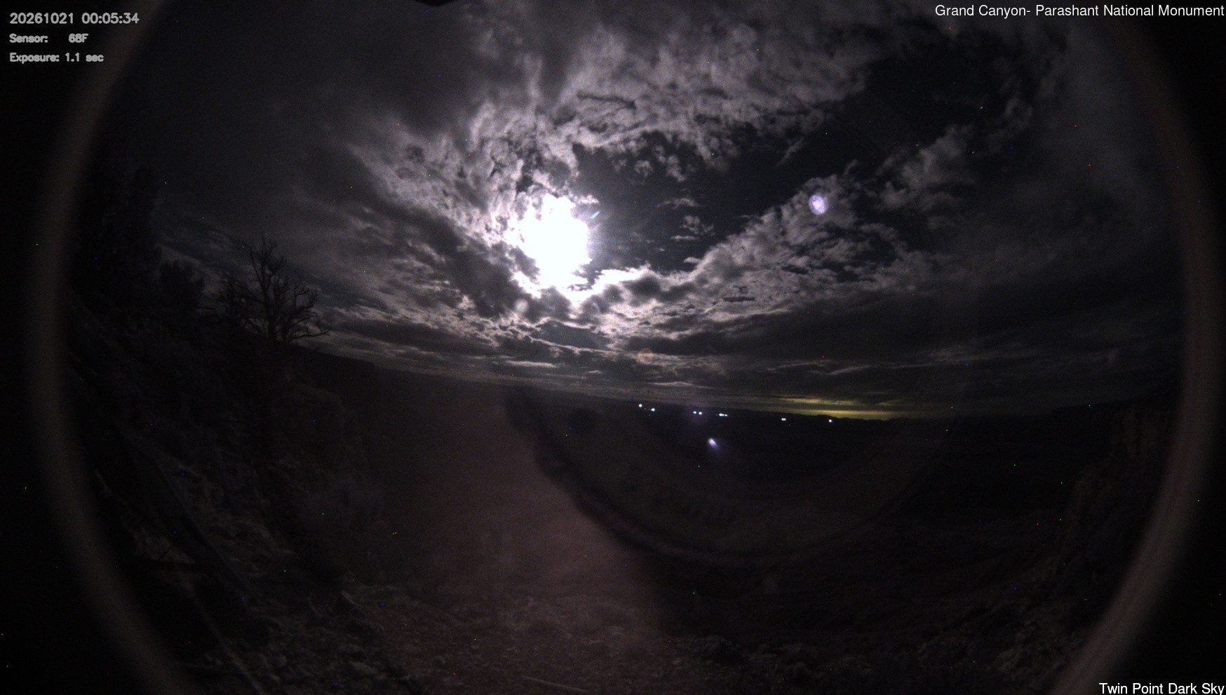 time-lapse frame, Twin Point - Dark Sky webcam