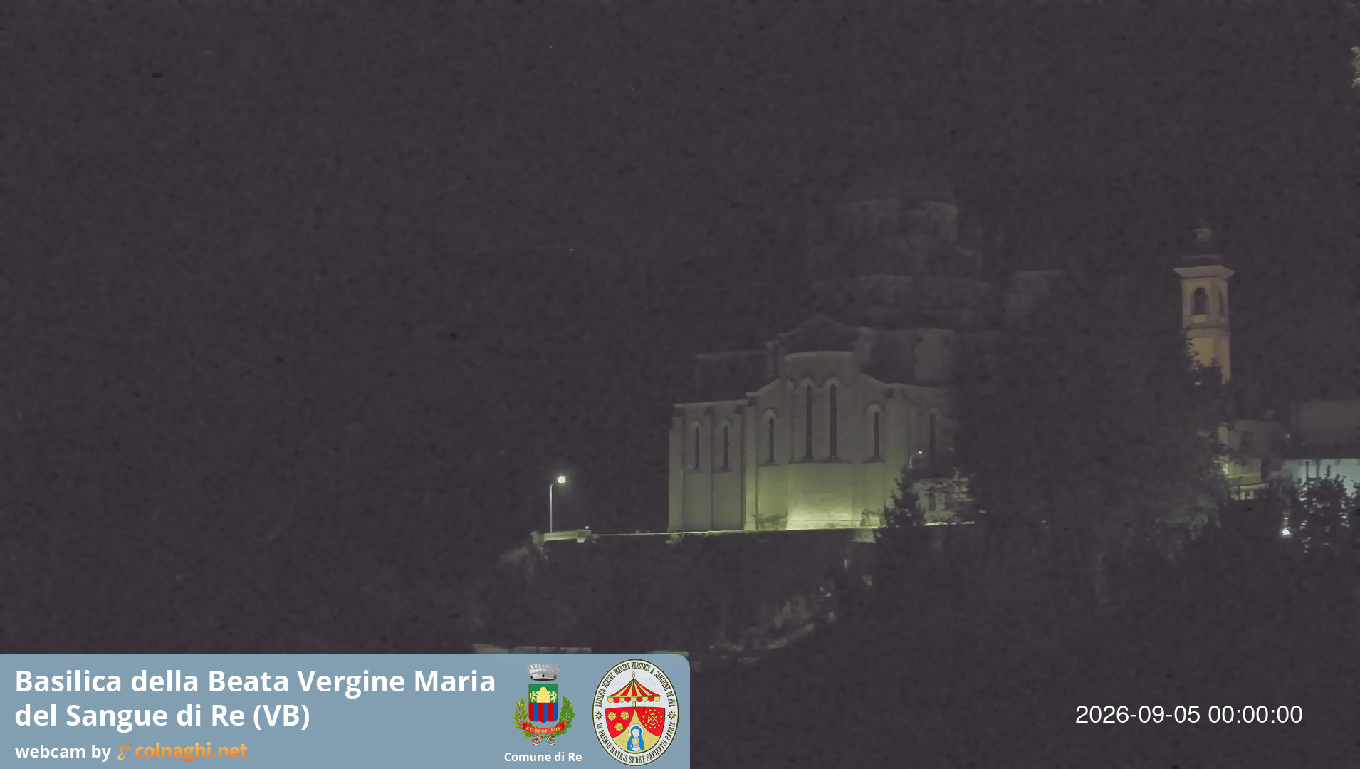 time-lapse frame, Santuario Madonna del Sangue di Re webcam
