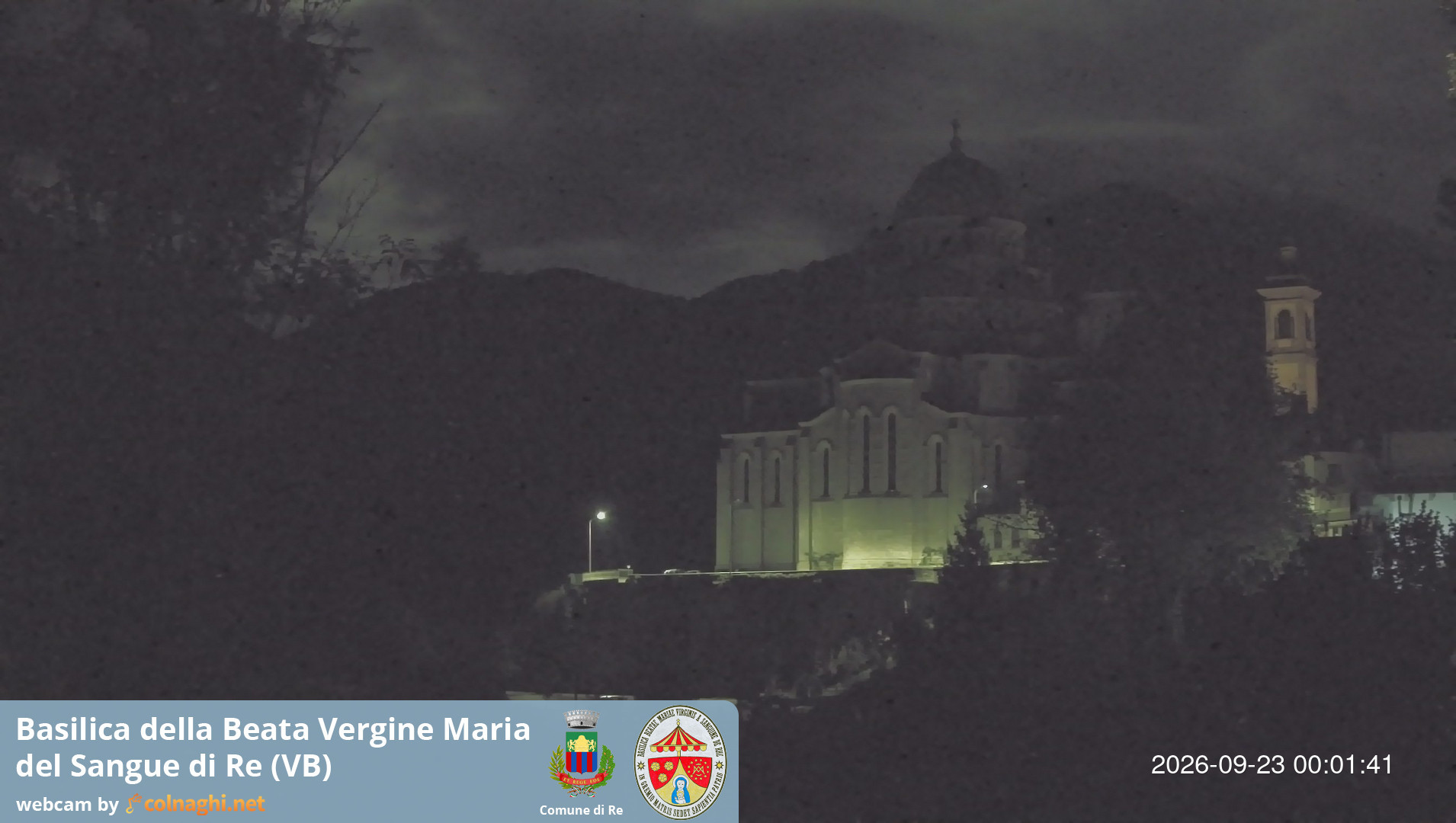 time-lapse frame, Santuario Madonna del Sangue di Re webcam