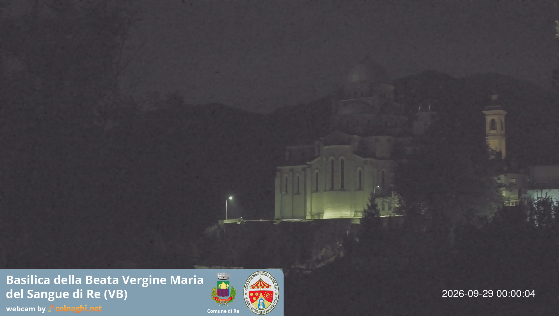 time-lapse frame, Santuario Madonna del Sangue di Re webcam