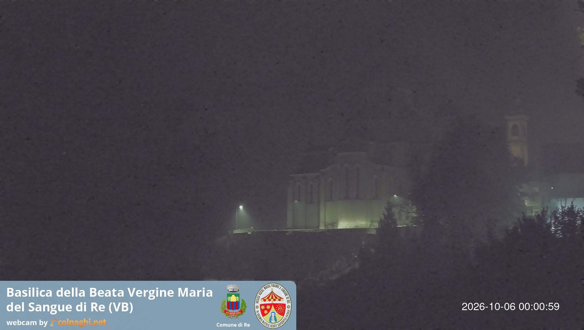 time-lapse frame, Santuario Madonna del Sangue di Re webcam