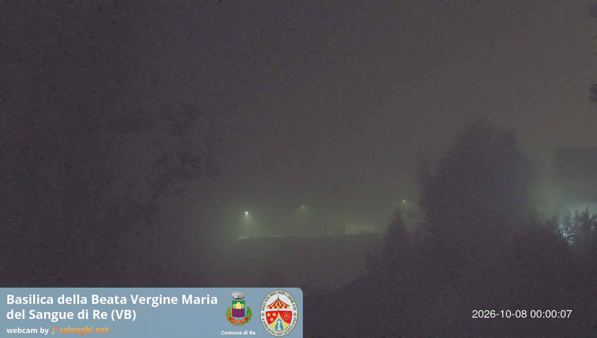 time-lapse frame, Santuario Madonna del Sangue di Re webcam