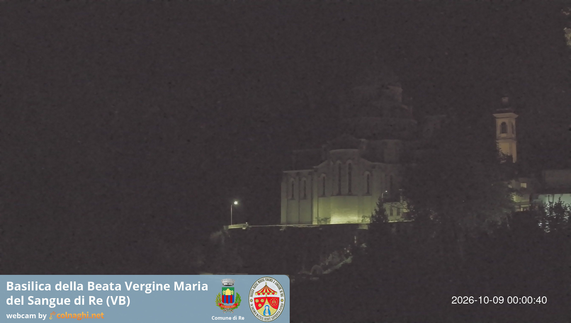 time-lapse frame, Santuario Madonna del Sangue di Re webcam
