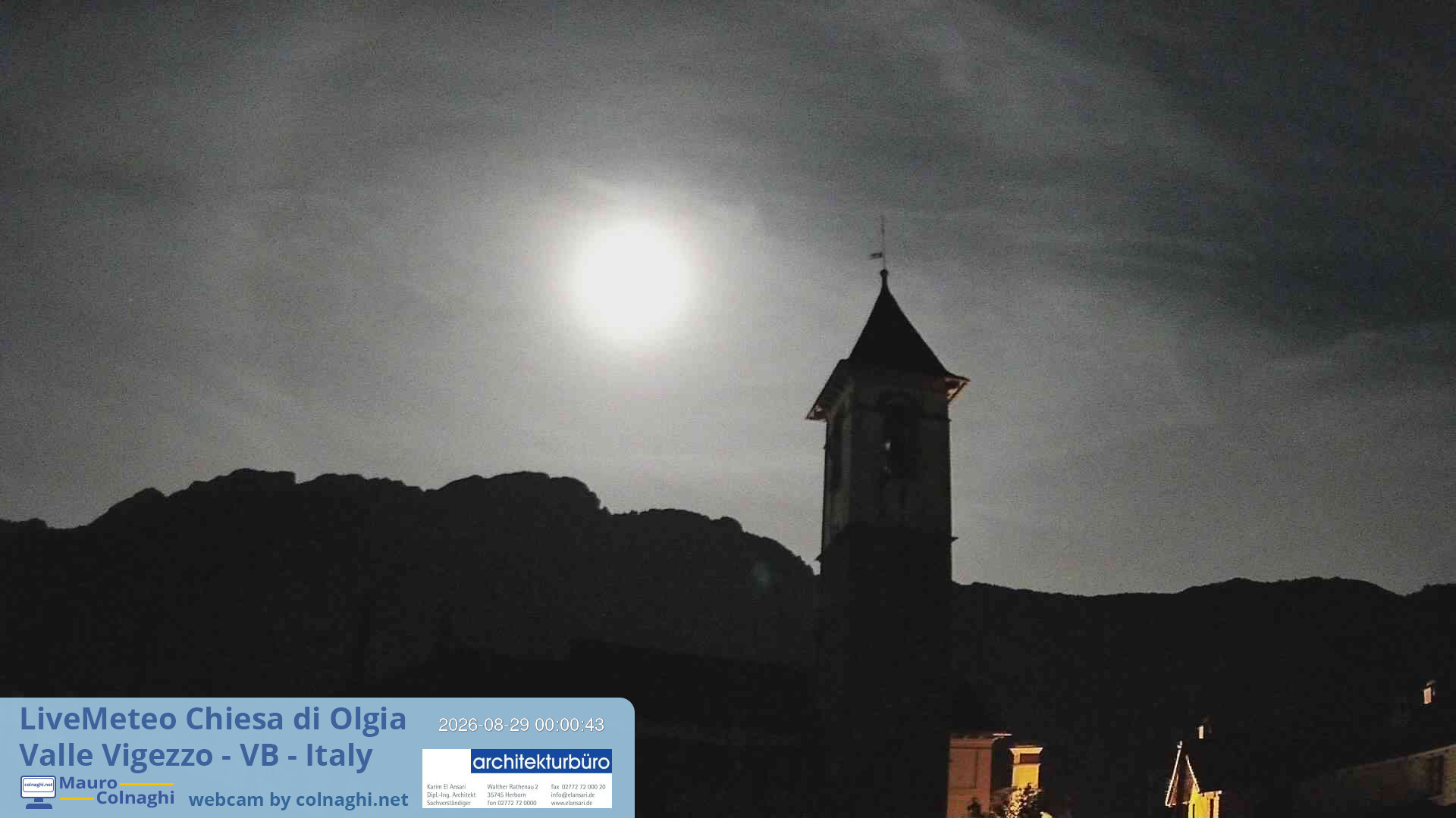 time-lapse frame, Olgia webcam