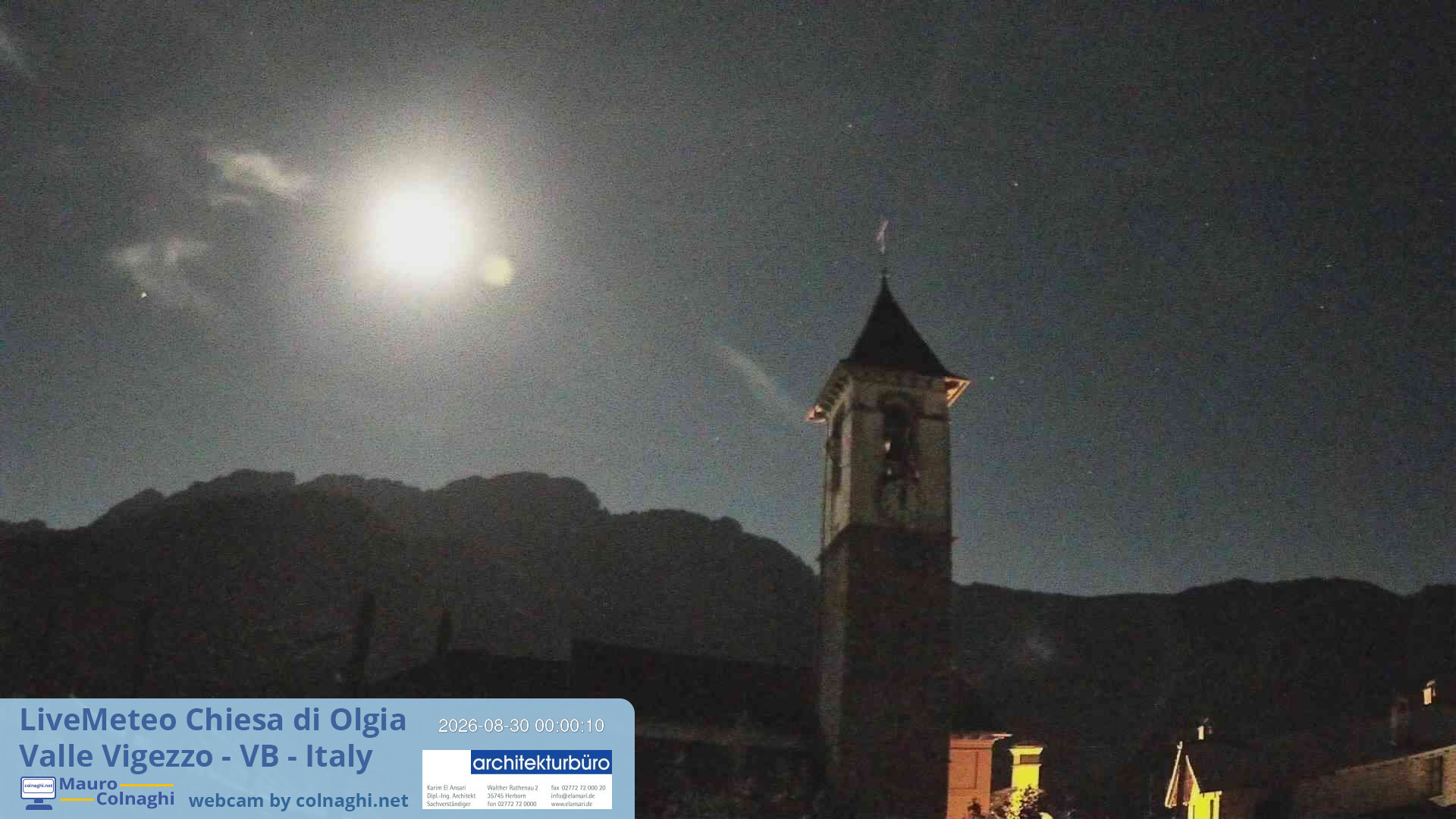 time-lapse frame, Olgia webcam