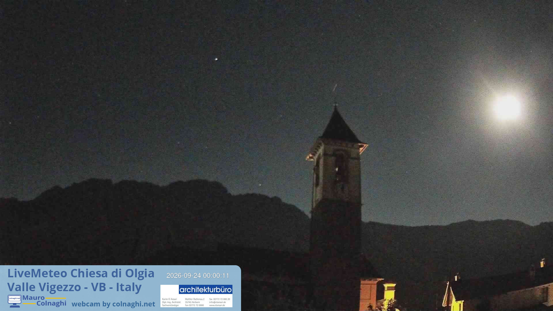 time-lapse frame, Olgia webcam