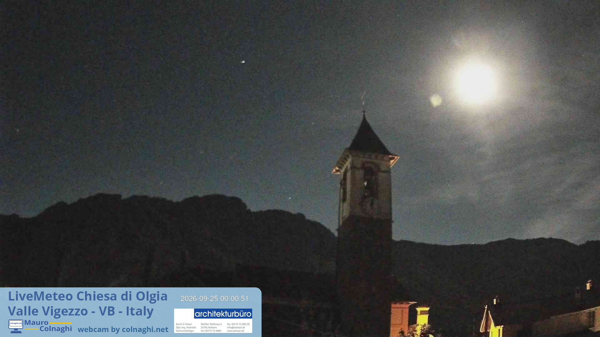 time-lapse frame, Olgia webcam