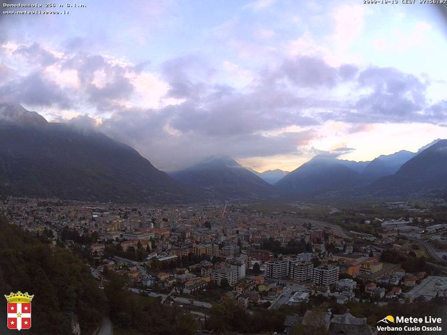 time-lapse frame, Domodossola webcam