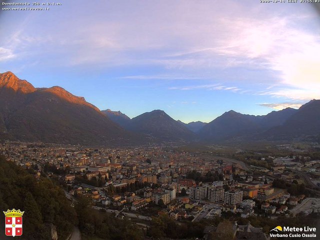 time-lapse frame, Domodossola webcam