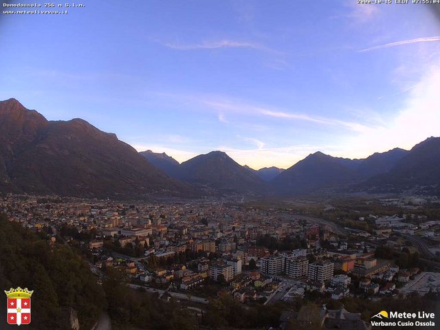 time-lapse frame, Domodossola webcam