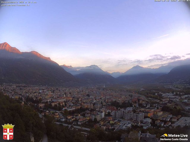 time-lapse frame, Domodossola webcam
