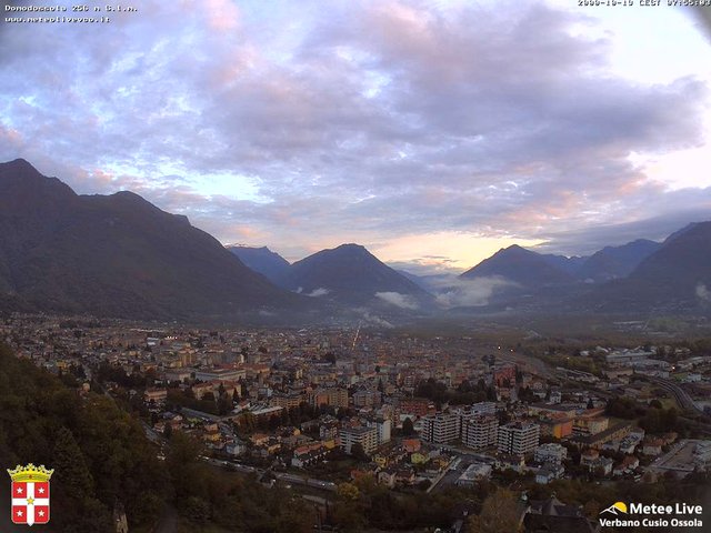 time-lapse frame, Domodossola webcam