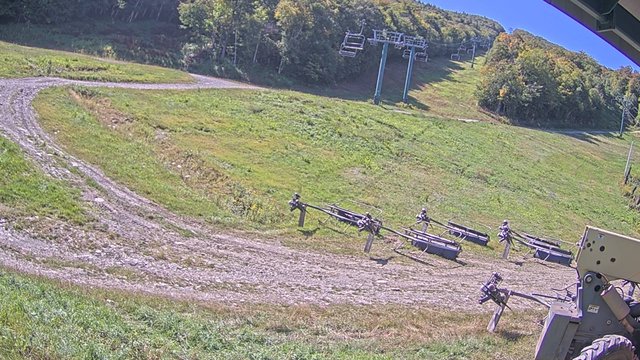 view from Sugarbush North Ridge Lift on 2026-09-12