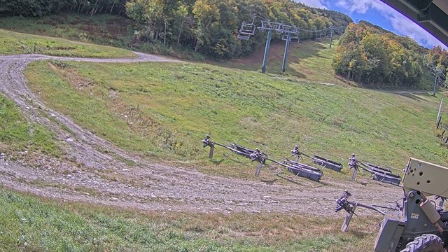 view from Sugarbush North Ridge Lift on 2026-09-14