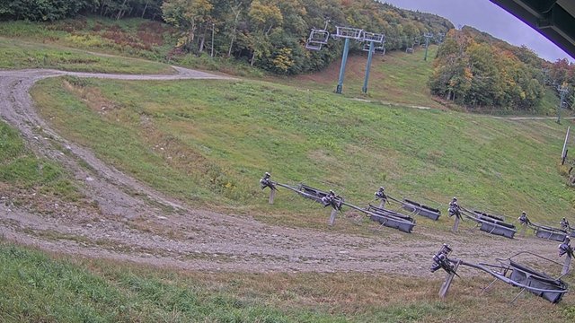 view from Sugarbush North Ridge Lift on 2026-09-17