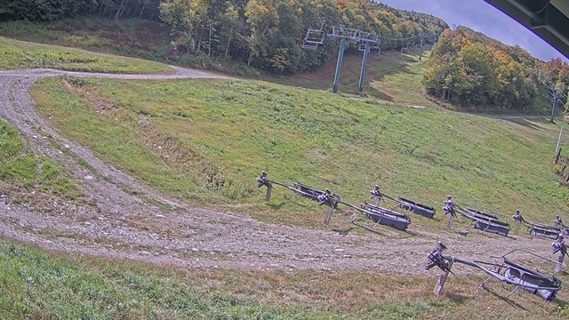 view from Sugarbush North Ridge Lift on 2026-09-18