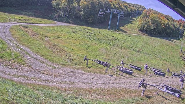 view from Sugarbush North Ridge Lift on 2026-09-19