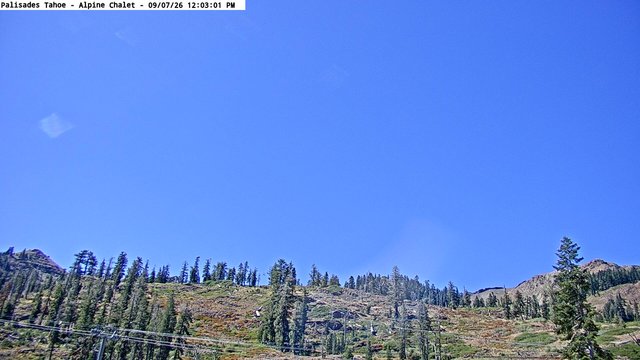 view from Palisades Tahoe Alpine Chalet on 2026-09-07
