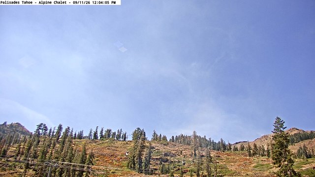 view from Palisades Tahoe Alpine Chalet on 2026-09-11