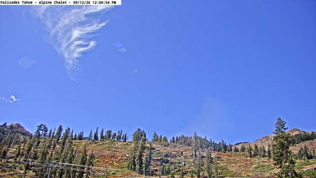 view from Palisades Tahoe Alpine Chalet on 2026-09-12