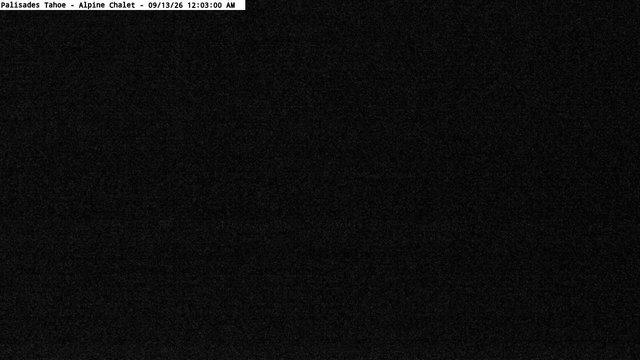 time-lapse frame, Palisades Tahoe Alpine Chalet webcam