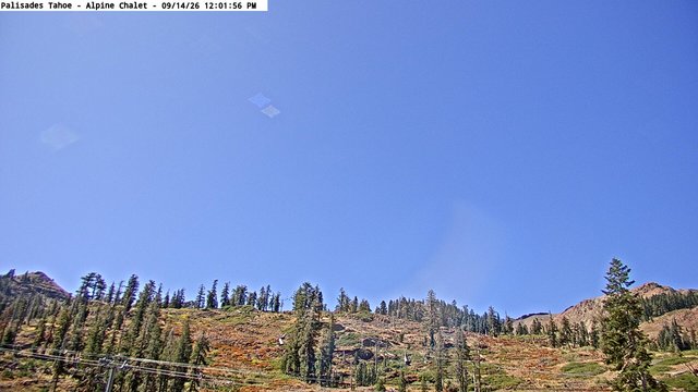 view from Palisades Tahoe Alpine Chalet on 2026-09-14