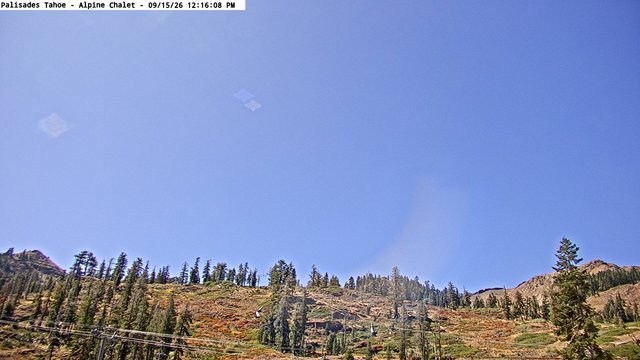 view from Palisades Tahoe Alpine Chalet on 2026-09-15
