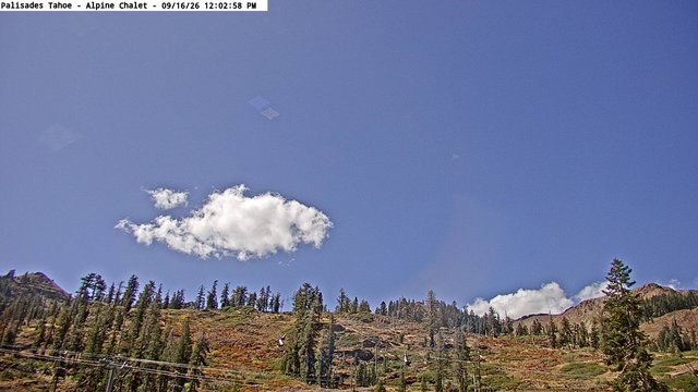 view from Palisades Tahoe Alpine Chalet on 2026-09-16