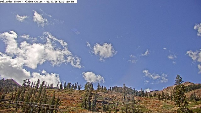 view from Palisades Tahoe Alpine Chalet on 2026-09-17