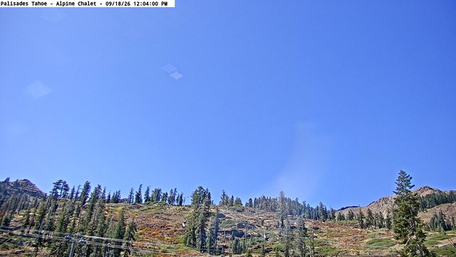view from Palisades Tahoe Alpine Chalet on 2026-09-18