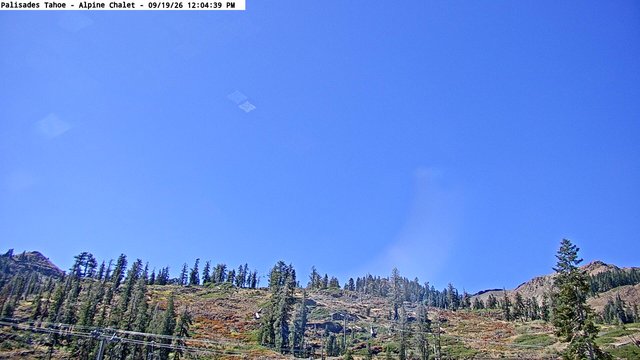 view from Palisades Tahoe Alpine Chalet on 2026-09-19