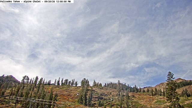 view from Palisades Tahoe Alpine Chalet on 2026-09-20