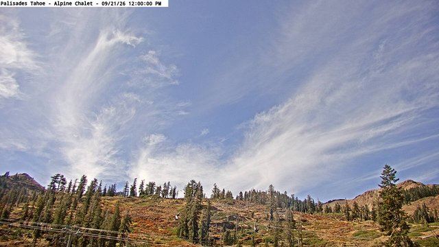 view from Palisades Tahoe Alpine Chalet on 2026-09-21