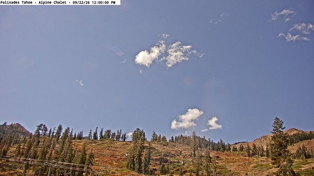 view from Palisades Tahoe Alpine Chalet on 2026-09-22