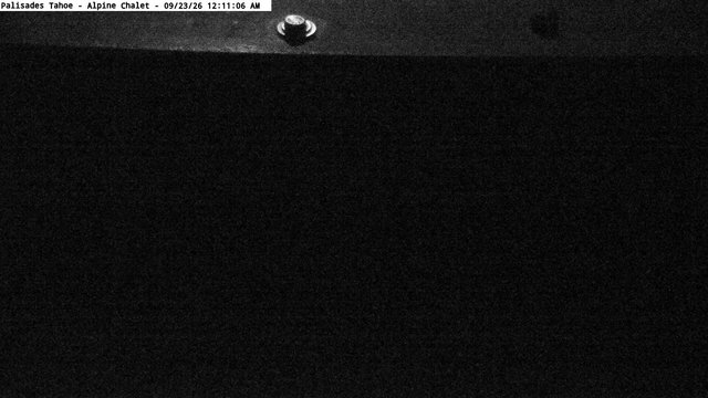 time-lapse frame, Palisades Tahoe Alpine Chalet webcam