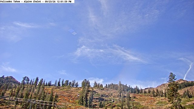 view from Palisades Tahoe Alpine Chalet on 2026-09-23
