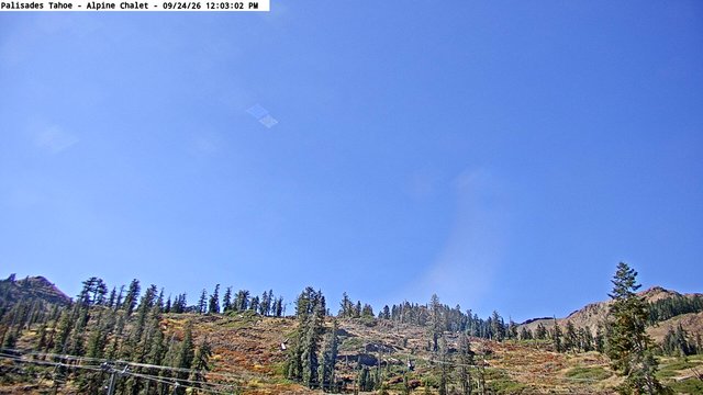 view from Palisades Tahoe Alpine Chalet on 2026-09-24