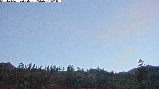 time-lapse frame, Palisades Tahoe Alpine Chalet webcam