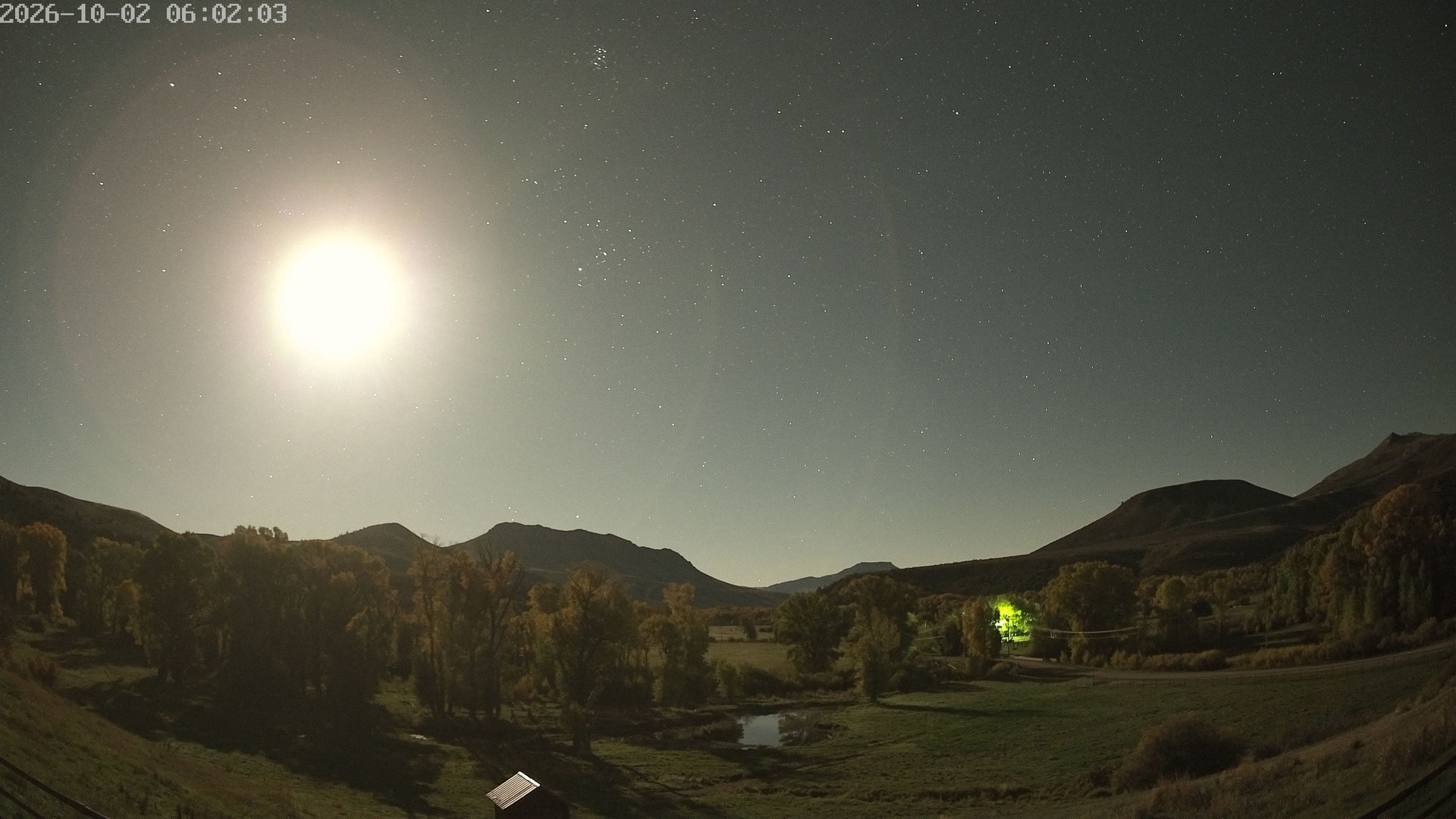 time-lapse frame, Sierra Madre Cam webcam
