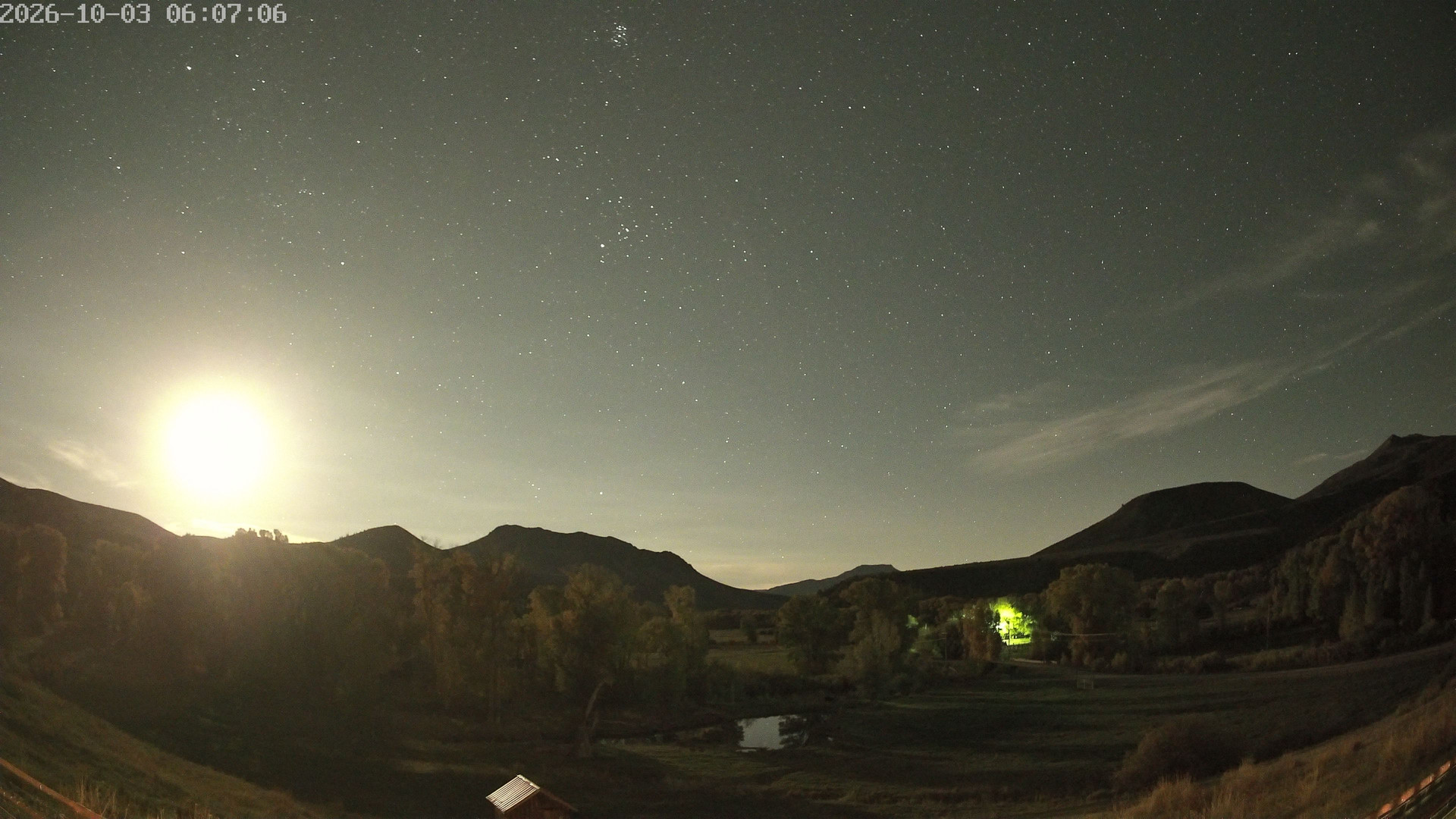 time-lapse frame, Sierra Madre Cam webcam