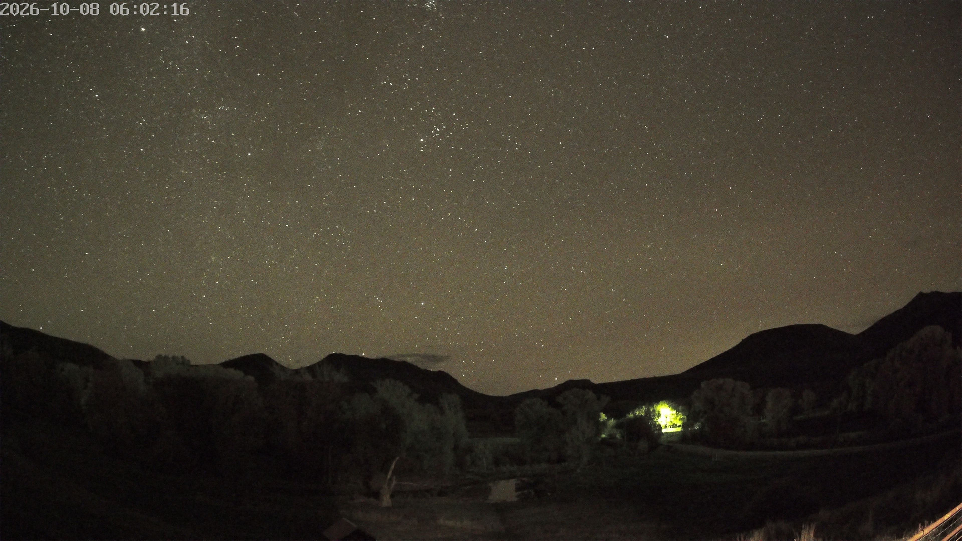 time-lapse frame, Sierra Madre Cam webcam