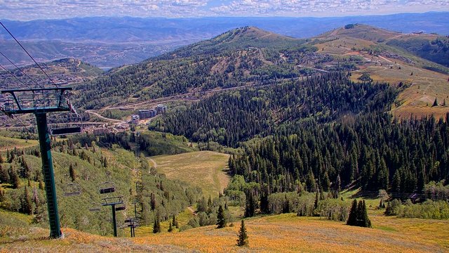 view from Deer Valley Empire Canyon Lodge on 2026-09-11