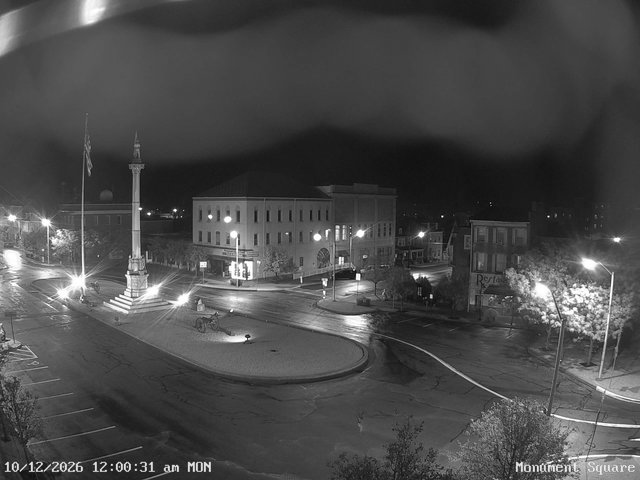 time-lapse frame, Monument Square Center webcam