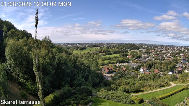 view from Skaret terrasse on 2026-08-31