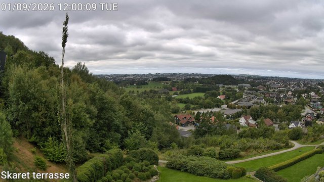 view from Skaret terrasse on 2026-09-01