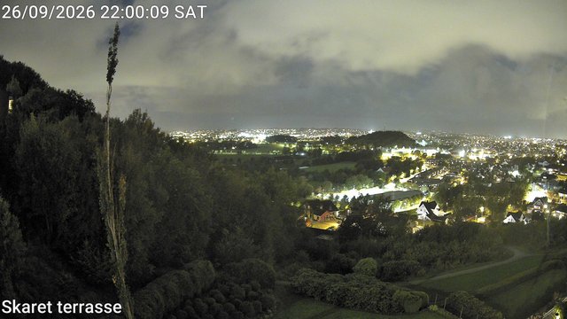 view from Skaret terrasse on 2026-09-26