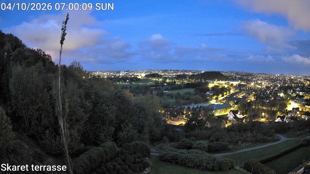time-lapse frame, Skaret terrasse webcam