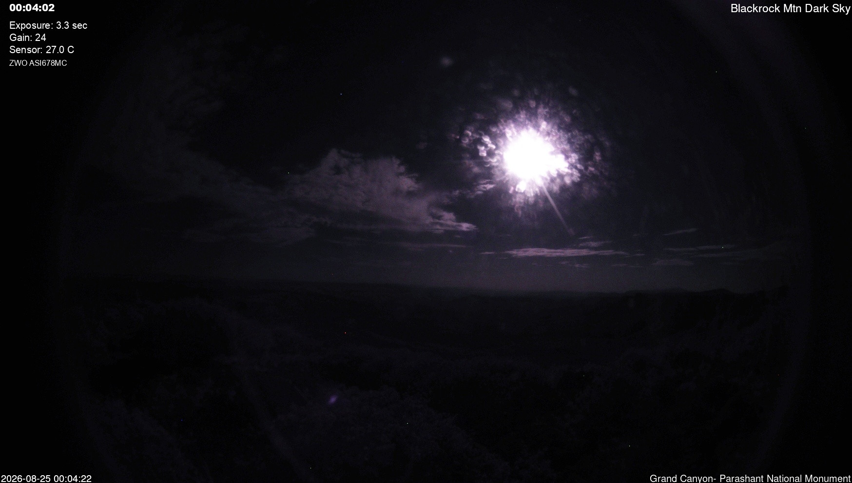 time-lapse frame, Blackrock - Dark Sky webcam
